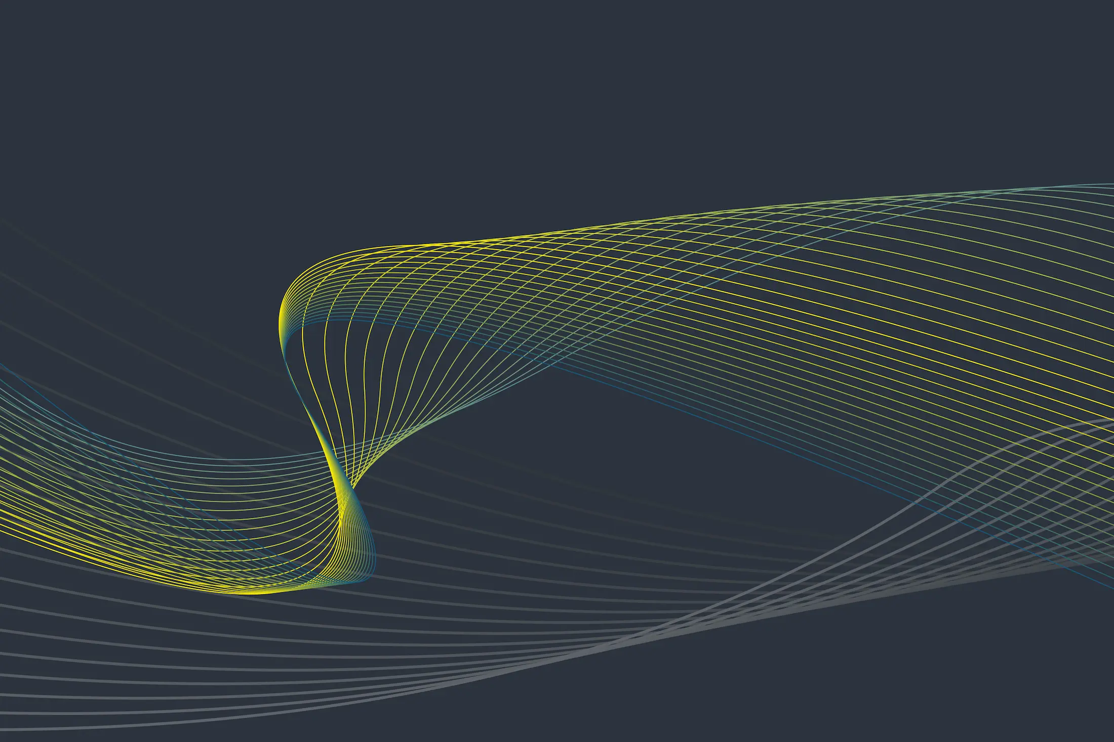 Wavy lines fallback green